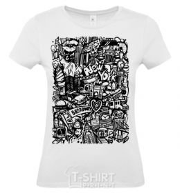 Women's T-shirt Statue of Liberty White фото