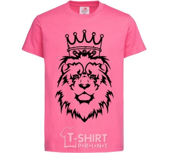 Детская футболка Лев король V.1 Ярко-розовый фото
