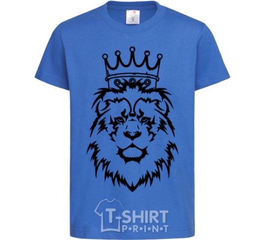 Детская футболка Лев король V.1 Ярко-синий фото
