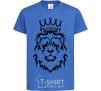 Детская футболка Лев король V.1 Ярко-синий фото