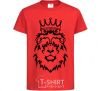 Детская футболка Лев король V.1 Красный фото