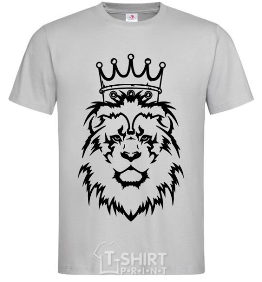 Мужская футболка Лев король V.1 Серый фото