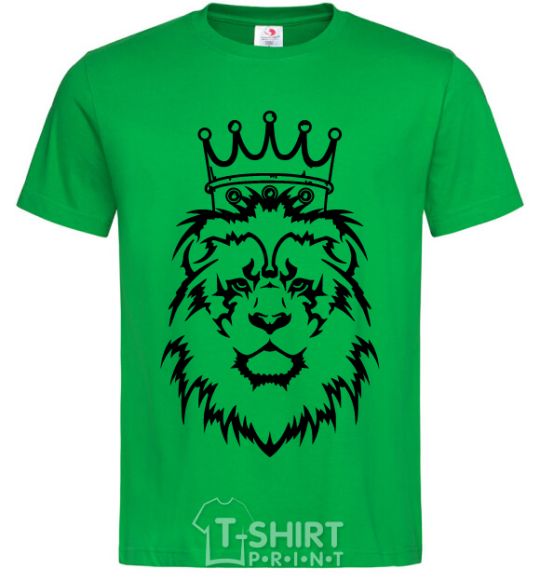 Мужская футболка Лев король V.1 Зеленый фото