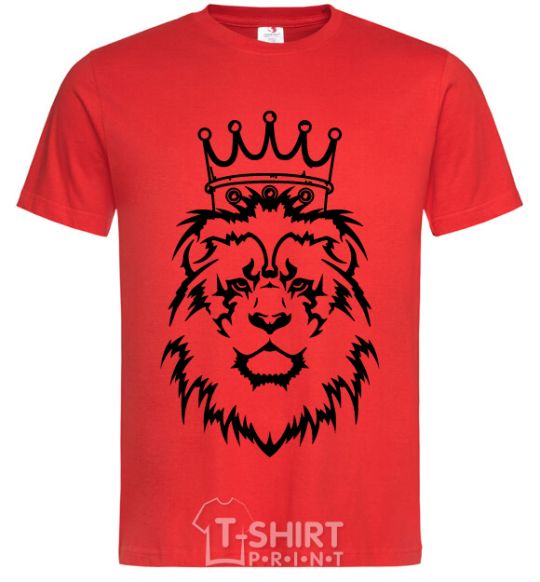 Мужская футболка Лев король V.1 Красный фото
