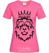 Женская футболка Лев король V.1 Ярко-розовый фото