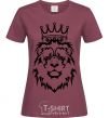 Women's T-shirt The Lion King V.1 burgundy фото