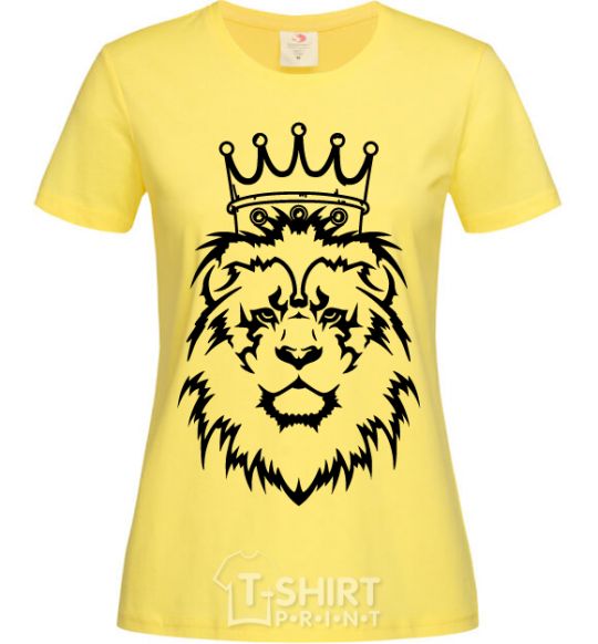Женская футболка Лев король V.1 Лимонный фото