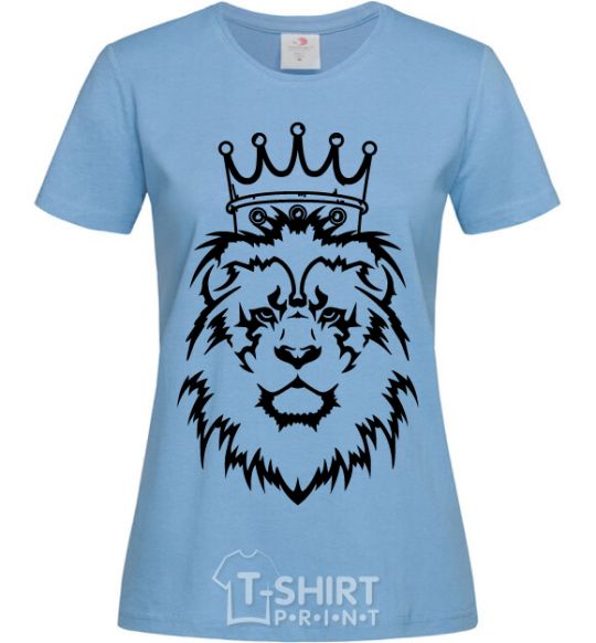 Женская футболка Лев король V.1 Голубой фото