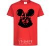 Kids T-shirt Darth Mouse red фото