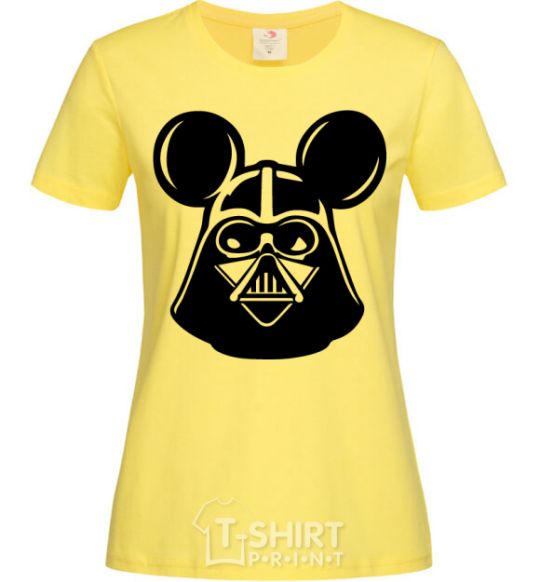 Women's T-shirt Darth Mouse cornsilk фото