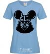 Women's T-shirt Darth Mouse sky-blue фото