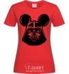 Women's T-shirt Darth Mouse red фото