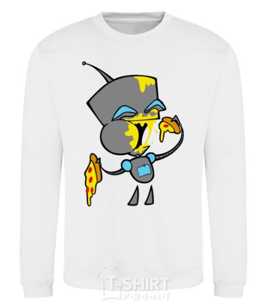 Sweatshirt Zim pizza White фото