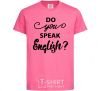 Kids T-shirt Do you speak english heliconia фото