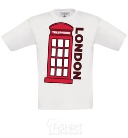 Детская футболка London Белый фото