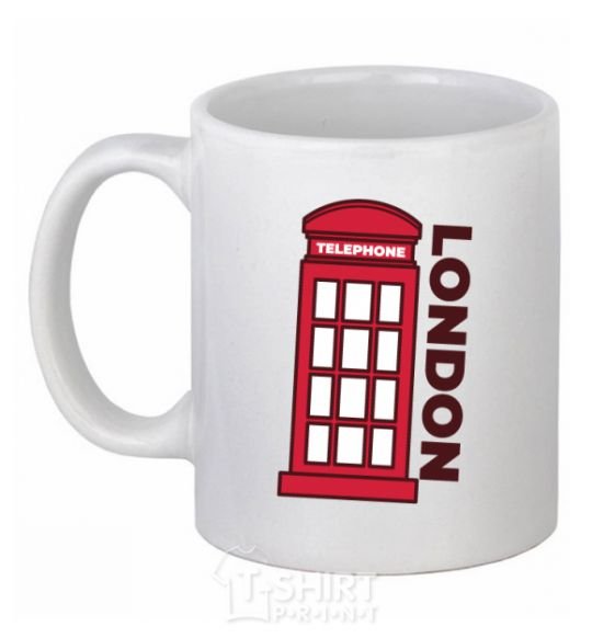Ceramic mug London White фото