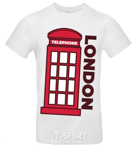 Men's T-Shirt London White фото