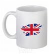 Чашка керамическая Флаг Англии Белый фото