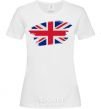 Women's T-shirt The flag of England White фото