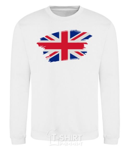 Sweatshirt The flag of England White фото