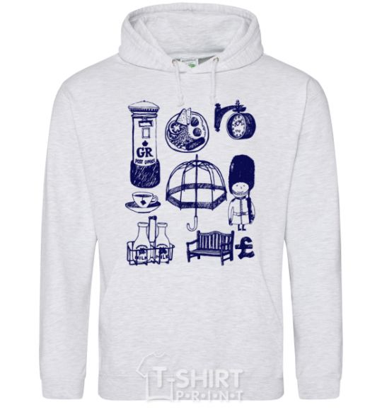 Men`s hoodie Set England sport-grey фото