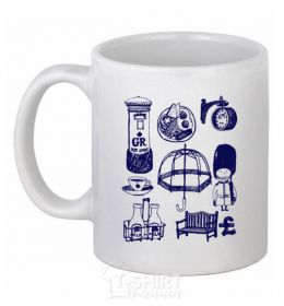 Ceramic mug Set England White фото