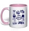 Mug with a colored handle Set England light-pink фото