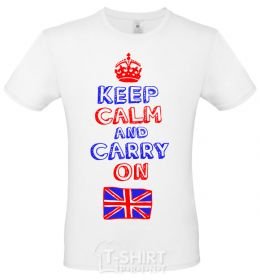 Men's T-Shirt Keep calm and use the force navy-blue фото