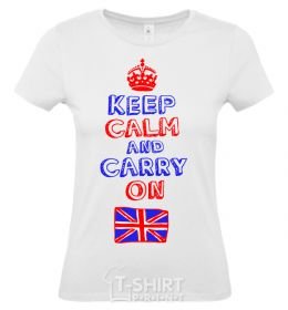 Women's T-shirt Keep calm and let Alise handle it red фото