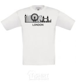 Детская футболка Архитектура Лондона Белый фото