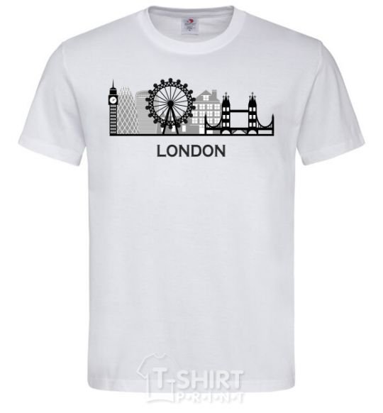 Men's T-Shirt London architecture White фото