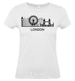 Женская футболка Архитектура Лондона Белый фото