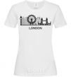 Women's T-shirt London architecture White фото