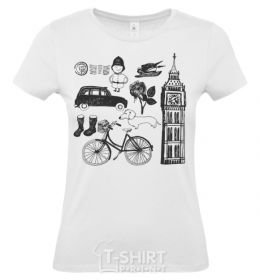 Женская футболка Great Britan Белый фото