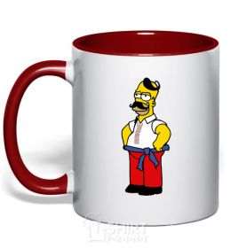Mug with a colored handle