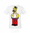 Men's T-Shirt Homer is a Ukrainian White фото