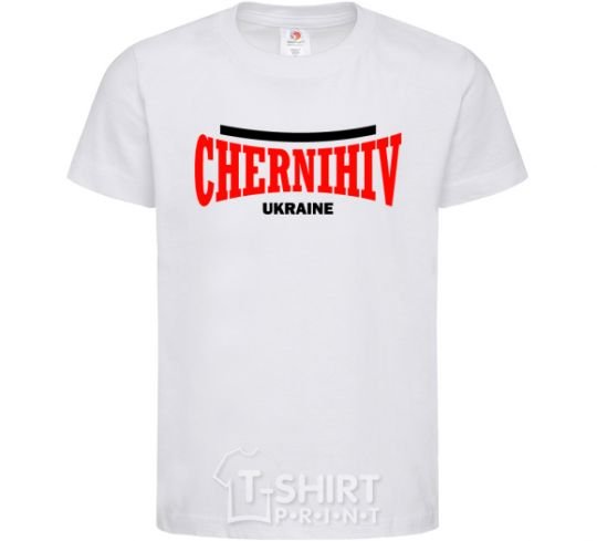Kids T-shirt Chernihiv Ukraine White фото
