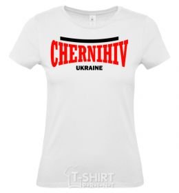 Women's T-shirt Chernihiv city White фото
