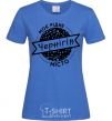 Женская футболка Моє рідне місто Чернігів Ярко-синий фото