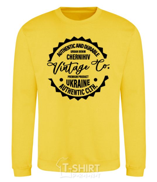 Sweatshirt Chernihiv Vintage Co yellow фото