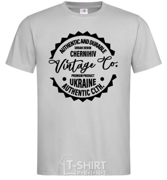 Men's T-Shirt Chernihiv Vintage Co grey фото