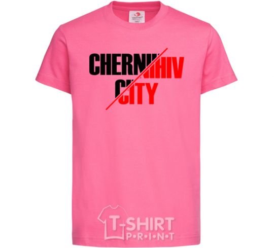 Детская футболка Chernihiv city Ярко-розовый фото