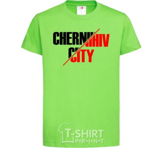 Детская футболка Chernihiv city Лаймовый фото