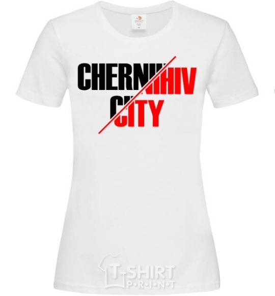 Женская футболка Chernihiv city Белый фото