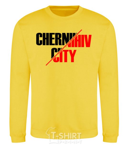 Sweatshirt Chernihiv city yellow фото