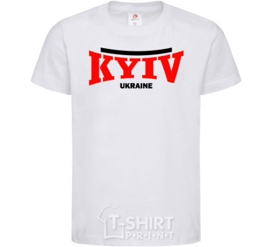 Kids T-shirt Kyiv Ukraine White фото
