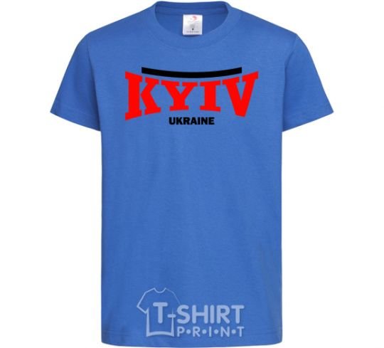 Kids T-shirt Kyiv Ukraine royal-blue фото