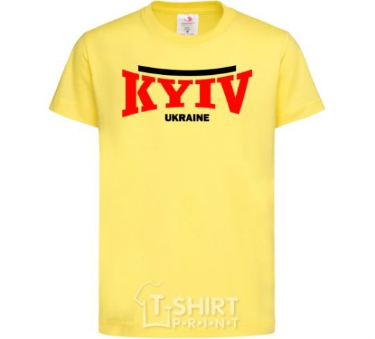 Kids T-shirt Kyiv Ukraine cornsilk фото