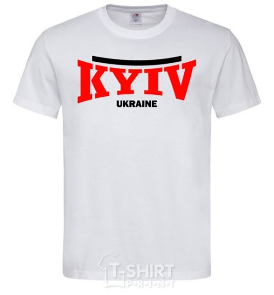 Men's T-Shirt Kyiv Ukraine White фото