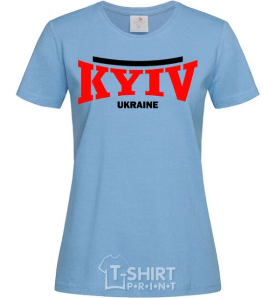 Women's T-shirt Kyiv Ukraine sky-blue фото